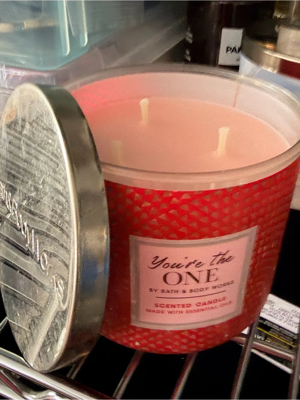 rare bath and body work large 3 wick candle